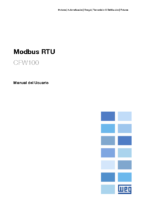 WEG CFW100 Manual modbus rtu manual espanol