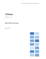 WEG CFW11 Manual de l CANopen Manual en español