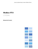 WEG CFW300 Modbus rtu manual del usuario en espanol