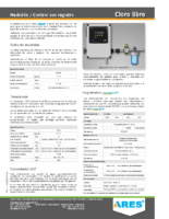 Medición y control con registro CLORO RESIDUAL LIBRE