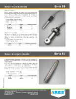 Sensor de conductividad SS y sensor de oxigeno disuelto SD