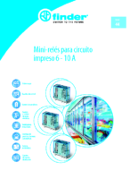 HOJA TECNICA Mini Relé para circuito impreso 6-10A Serie 44